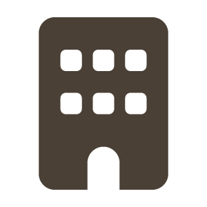 Office building icon representing company clients of Express Blinds & More in San Diego