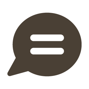 Message bubble icon representing testimonials for Express Blinds & More in San Diego